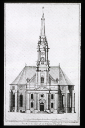 Berlin. Parochial-Kirche: ausgef. Entw. d. Turmes vpn Phil. Gerlach. Turmbau 1713-15; 8436. Kunstgeschichtliches Institut Berlin