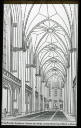 2197 Perspektivische Ansicht d. Innern der Kirche auf d. Werderschen Markt i. Berlin