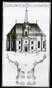 Berlin, Parochialkirche: zu Entwurf. Mark Grünbergs (Stich); 8380  Kunstgeschichtliches Institut Berlin