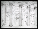 Potsdam. S. Nikolai. Inneres zum Altar (nach Zeichnung K.F.Schinkel, 1829); 56025 KUNSTGESCH. INSTITUT BERLIN 55/4068